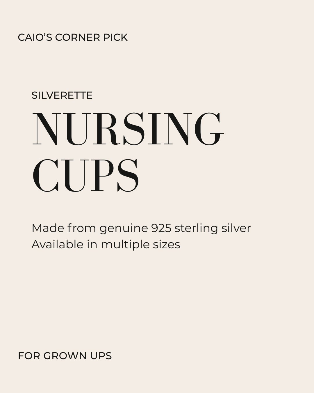 Silverette Nursing Cups