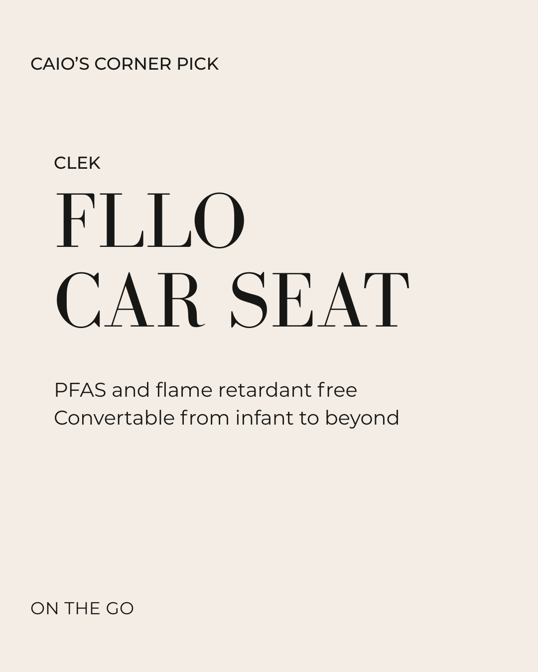 Clek Fllo Convertible Car Seat in Mammoth Ziip Wool
